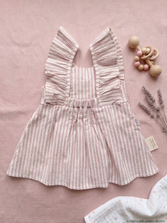 Vestido rayas lazo