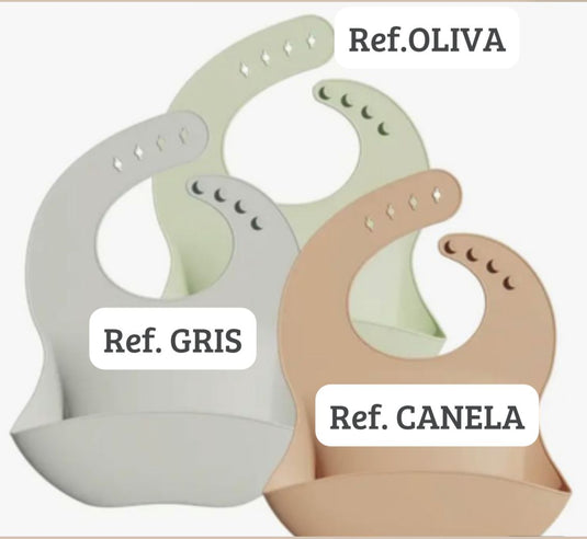 Babero de silicona